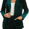 Wholesale MINTLIMIT Mintlimit Womens Velvet Blazer Suit Jacket Casual Work Office Long Sleeve Fully Lined Blazer Jacket With Pocket Outerwear