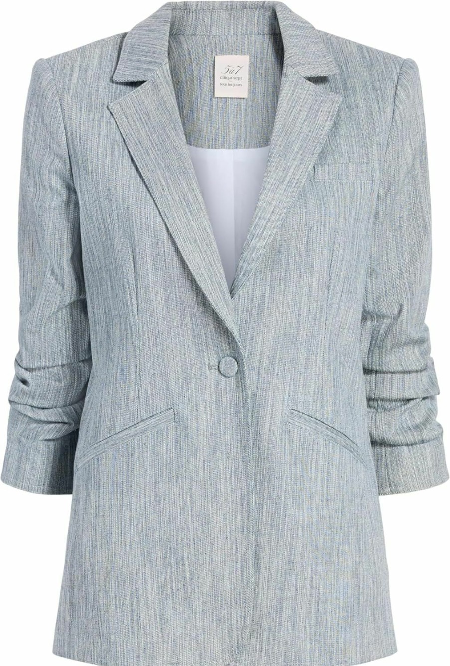 Online Cinq a Sept Cinq A Sept Khloe Blazer, Indigo/White, 12