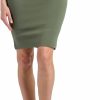 Wholesale Fishers Finery Fishers Finery Women'S Ecofabric Ponte Pull On Stretch Above Knee Classic Pencil Skirt, Fitted