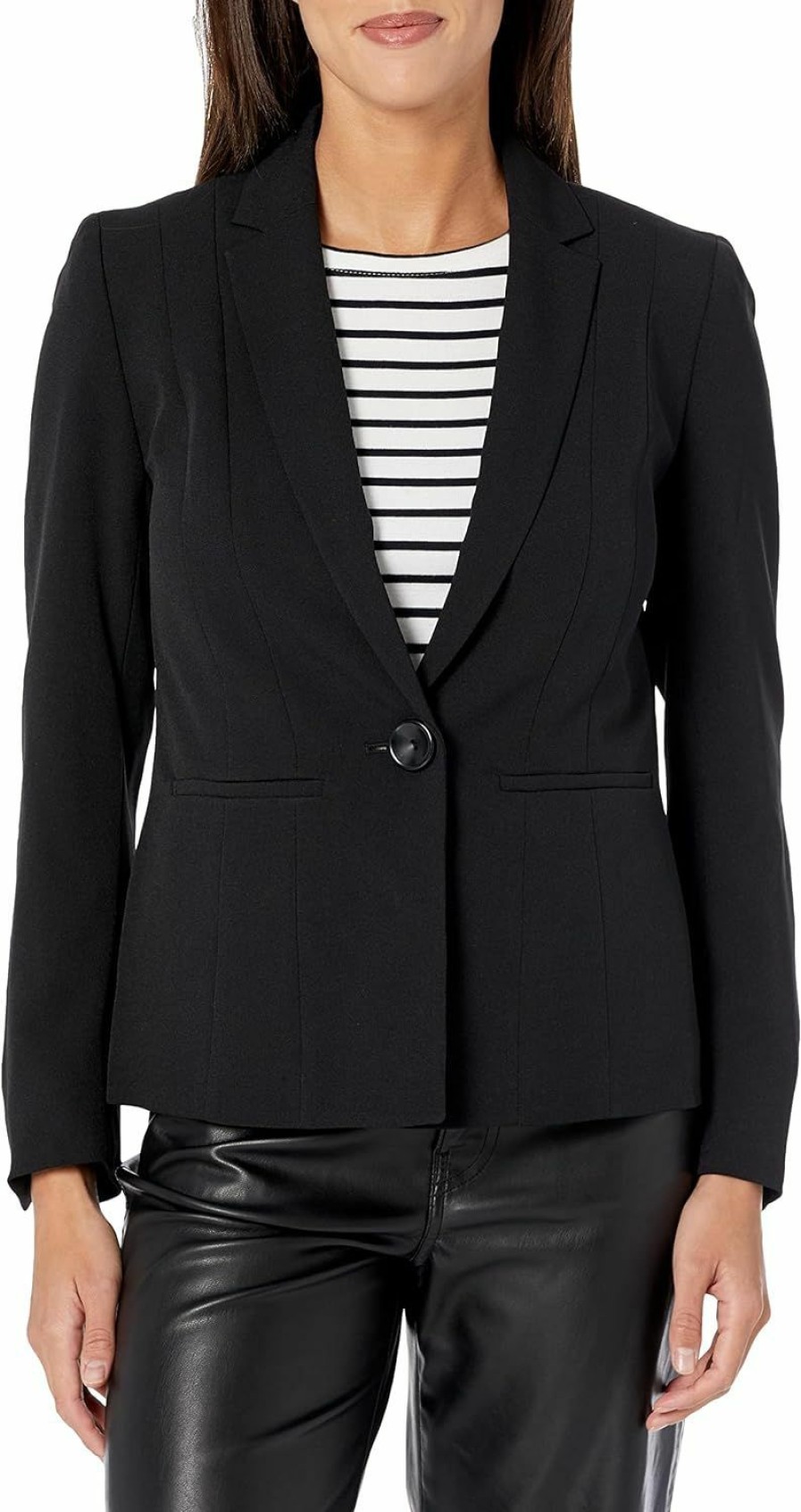 Hot Kasper Kasper Womens 1 Button Seamed Jacket