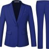 New Kelyaa Women'S 2 Piece Suit Notched Lapel One Button Slim Fit Business Office Work Tuxedo Blazer Pants Set