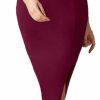 Online Ekaliy Ekaliy Women'S Ruffle Sleeve Vintage Bodycon Peplum Business Formal Work Pencil Dress