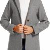 Best TONCHENGSD Tonchengsd Women'S Long Sleeve Two Button Wool Blend Blazer Suit Jacket