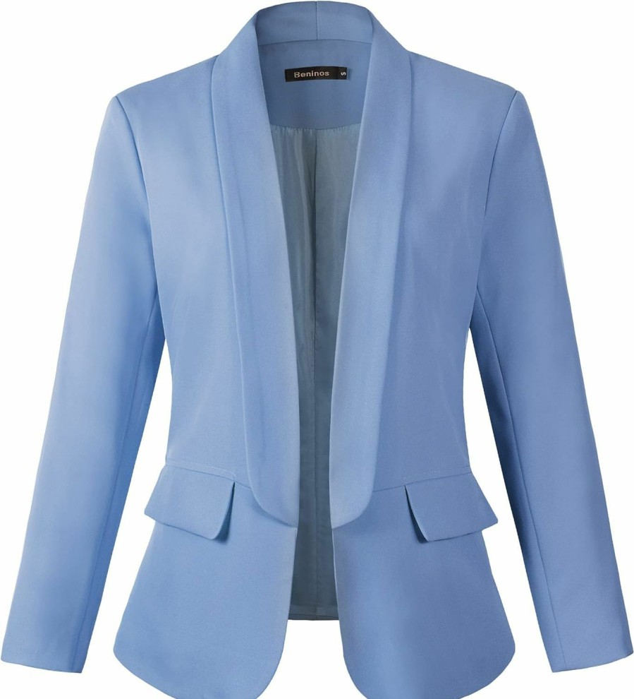 Wholesale Beninos Beninos Womens Casual Long Sleeve Blazer Jackets With No Button