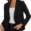 Wholesale MINTLIMIT Mintlimit Blazer For Women Long Sleeve Open Front Blazer Draped Lightweight Casual Work Office Jacket With Zipper Pockets