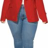 Best IyMoo Womens Plus Size Casual Blazers Open Front Long Sleeve Work Office Jackets Blazer