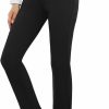 Online BANETTETA Banetteta Women'S Pull-On Straight Leg Dress Pants With Pockets/High Waisted Slacks With Belt Loops For Business Casual Wear