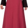 New Dani's Choice Dani'S Choice Elastic Waist A-Line Flared Long Skirt