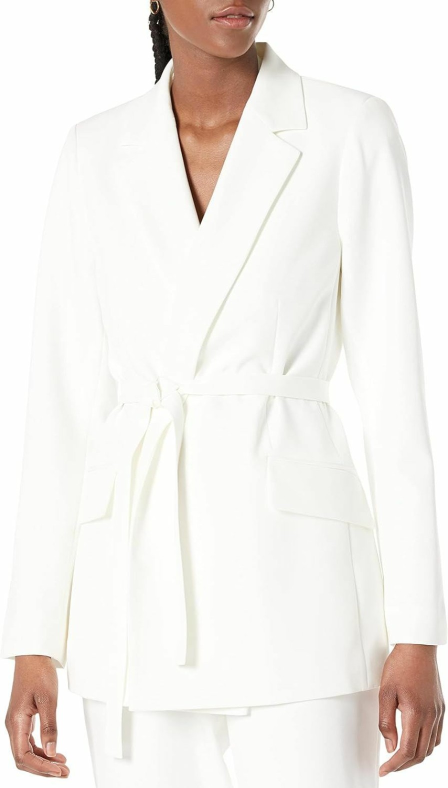 Wholesale The Drop The Drop Women'S Ren Wrap-Front-Belted Blazer