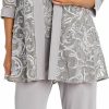 Hot R&M Richards R&M Richards Women'S Classic Pantsuit Set, Granite