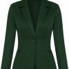 Hot MINTLIMIT Mintlimit Blazers For Women Casual Long Sleeve Open Front Cardigan Work Office Blazers Jacket With Pockets (Dark Green,Size M)