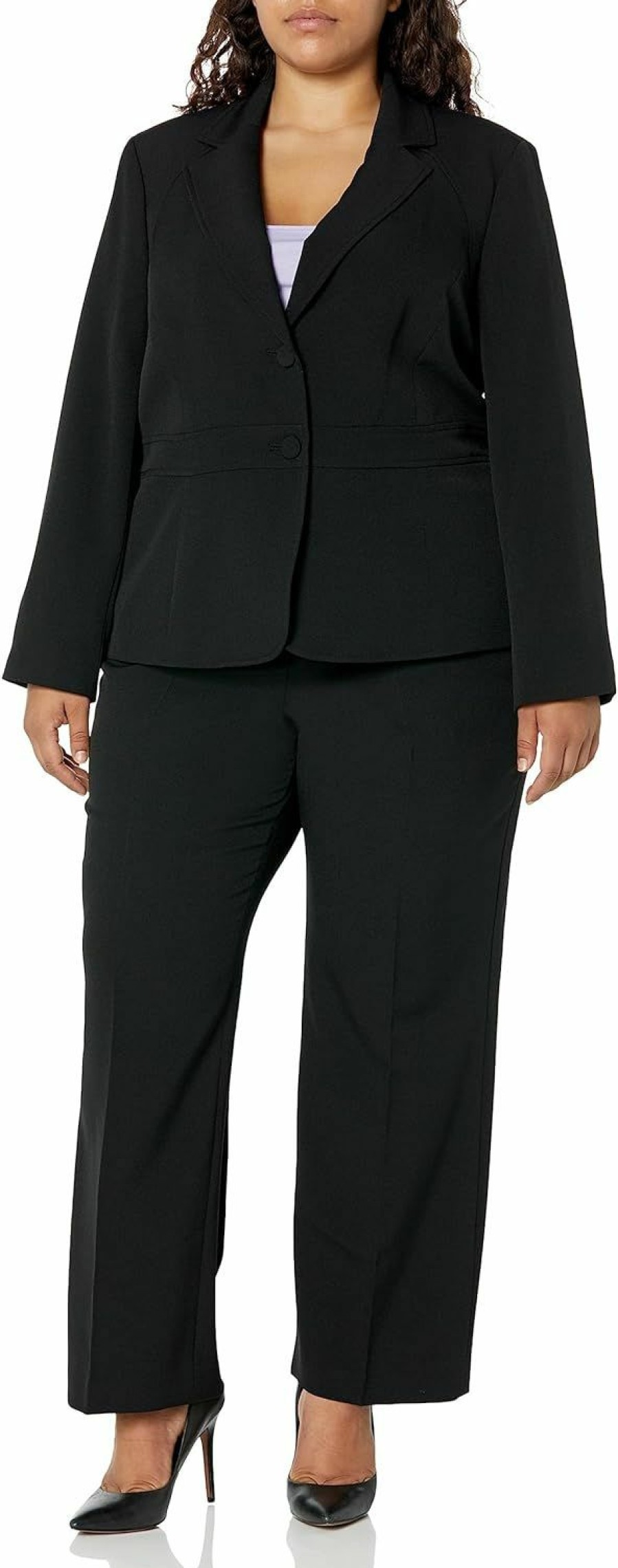 New Le Suit Women'S Plus Size Jkt/Skirt Suit