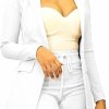 Best PINSV Pinsv Women Casual Blazer Work Business Open Front Long Sleeve Suit Jacket