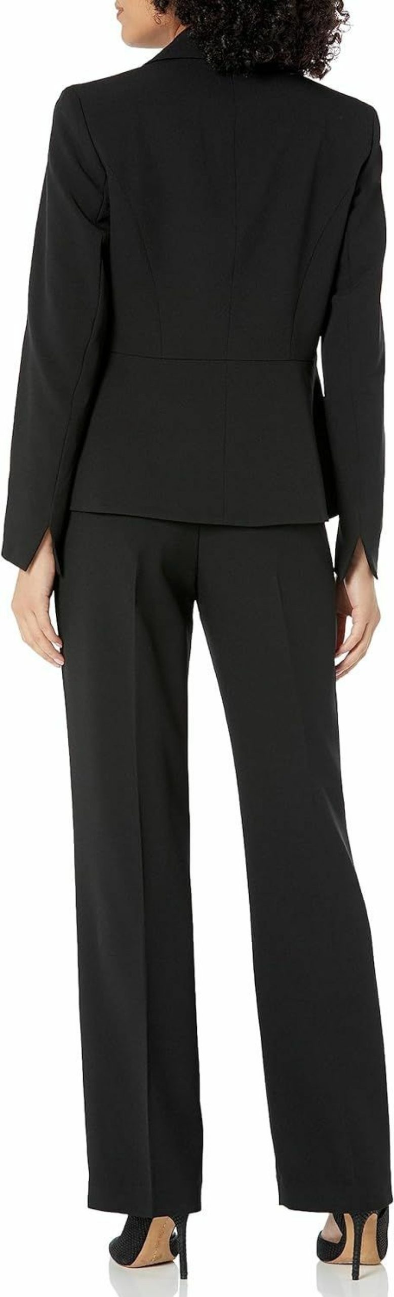 New Le Suit Women'S 1 Btn Shawl Clr Jkt/Pant