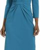 Best Maggy London Maggy London Women'S Plus Size Notched V-Neck Sophisticated Sheath Dress Event Office Workwear Guest Of