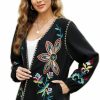 Online AK Ak Women Vintage Jacket Gorgeous Embroidered Ladies Boho Jacket Traditional Beautiful Floral Jacket Gifts For Her Blazer