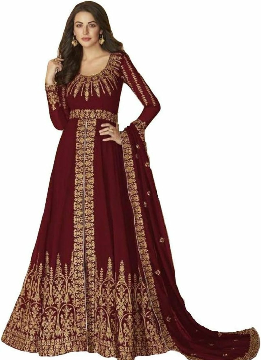 Best Generic Alamara Fashion Ready To Wear Indian Pakistani Party Wear Wedding Wear Anarkali Suit With Matching Dupatta For Women