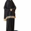 Wholesale Generic Women'S Prayer Dress 2 Pieces Lycra Solid Color Plus Long Sleeve | One-Size | Hijab Abaya Suit (Black)