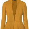 Online Hybrid & Company Hybrid & Company Women'S Casual Work Office Elegant Open Front Premium Nylon Ponte Stretch Blazer Jacket