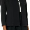 Hot Anne Klein Anne Klein Women'S Stand Collar Open Front Jacket