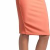 Hot Conceited Premium Pencil Skirt For Women With Back-Slit - High Waist Bodycon Midi Skirts For Women - Business Wear To Work