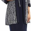 Hot R&M Richards R&M Richards Womens Two-Piece Metallic Knit Jacket Dress