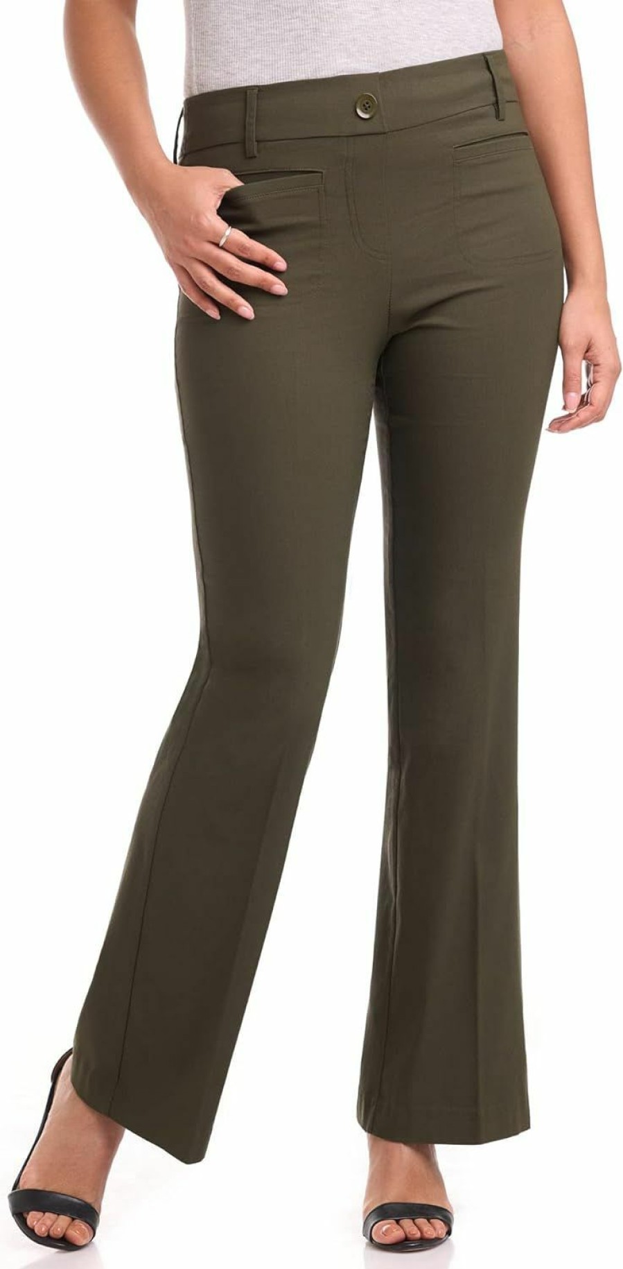 Best Rekucci Rekucci Women'S Ultra Stretch Pull-On Flared Leg Pant