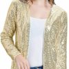 New KANCY KOLE Kancy Kole Women'S Sequin Jacket Open Front Blazer Casual Long Sleeve Cardigan Coat S-Xxl