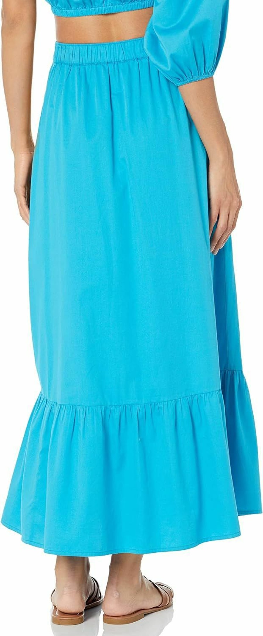 New The Drop The Drop Women'S Anupa Cotton Tiered Midi Skirt