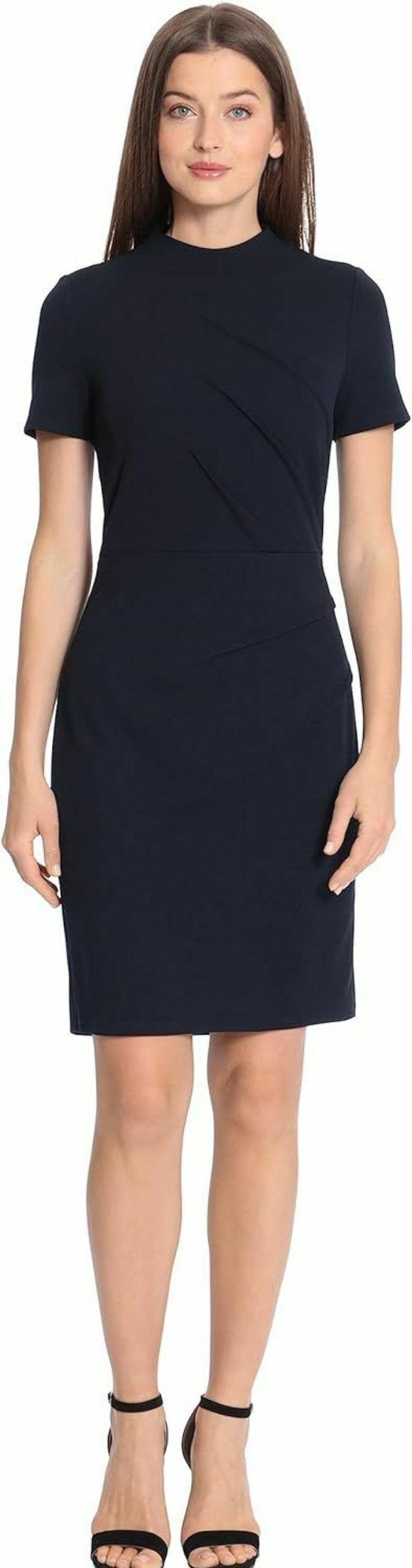 Wholesale Maggy London Maggy London Women'S Pintuck Detailed Mock Neck Dress Career Office Workwear Occasion Event Guest Of