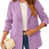 Wholesale BZB Bzb Women'S Casual Blazers Long Sleeve Lapel Open Front Work Office Bussiness Warm Blazer Jackets