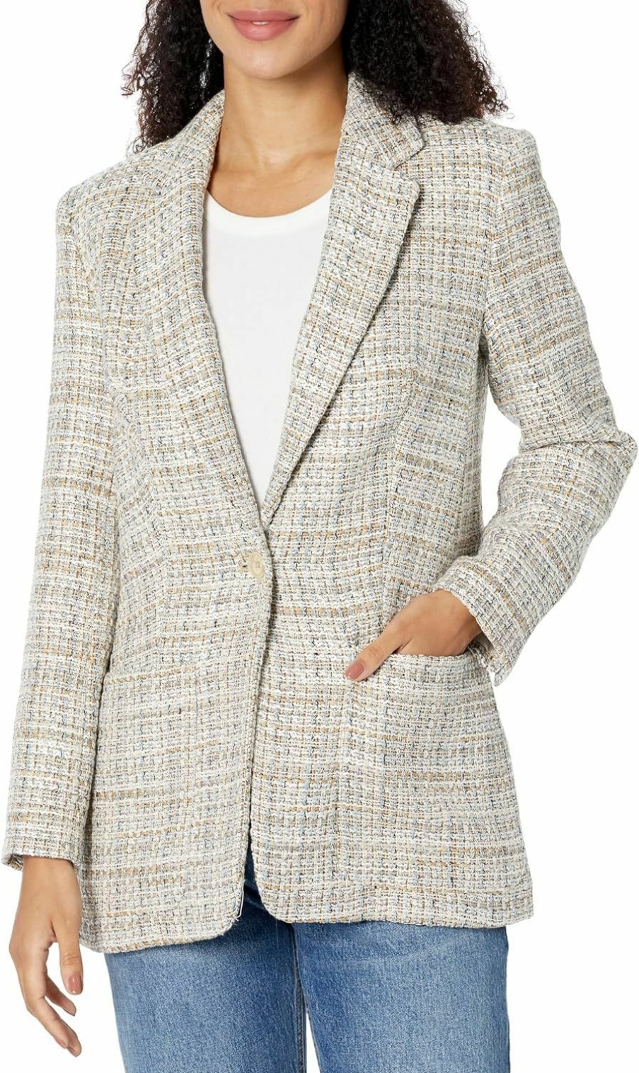 Clearance Calvin Klein Calvin Klein Women'S Two Front Bottom Pockets Blazer