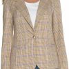 Clearance Liverpool Liverpool Women'S Fitted Blazer Woven Yarn Dyed Check