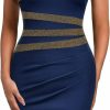 Hot AISIZE Aisize Women'S 50S Vintage Sleeveless Contrast Tape Cocktail Party Pencil Dress