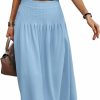 Clearance ECOWISH Ecowish Women'S Two Piece Outfits - Summer 2 Piece Dresses 2024 Crop Tops Pleated Midi Skirt Set