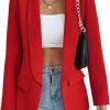 Online Vidifid Women Casual Blazer Suit Open Front Shawl Collar Long Sleeve Fitted Jacket For Office Work