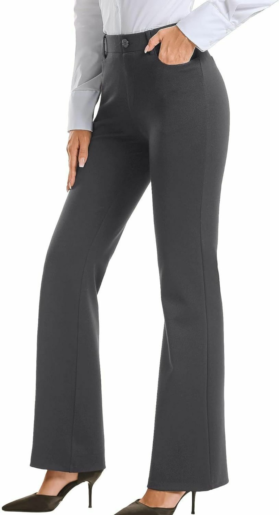 Best Stelle Stelle Women 28"/30"/ 32" Bootcut Dress Pants Business Casual Work Pants With Pockets Pull On Regular Slacks For Office