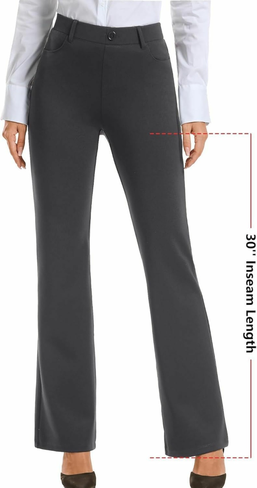 Best Stelle Stelle Women 28"/30"/ 32" Bootcut Dress Pants Business Casual Work Pants With Pockets Pull On Regular Slacks For Office