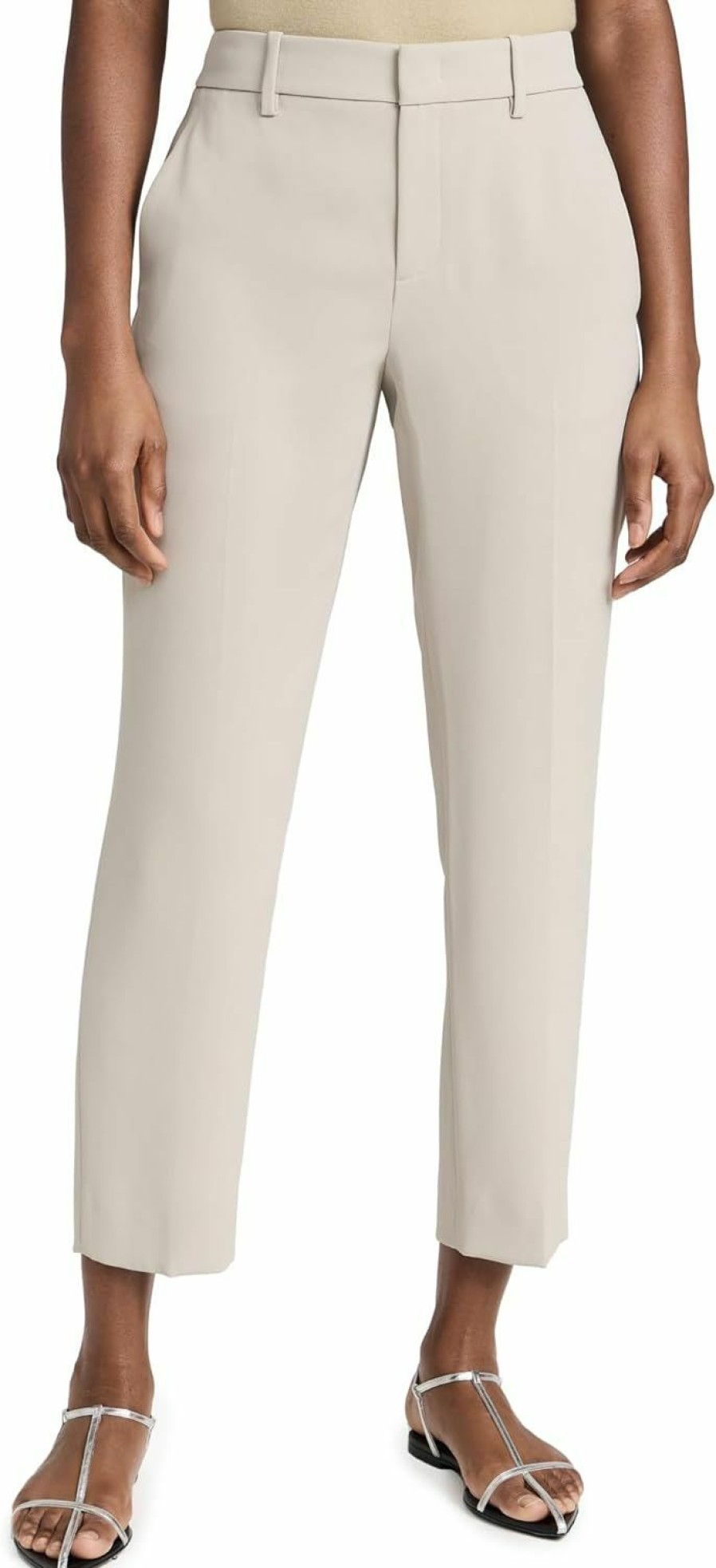 Hot Vince Vince Women'S Crepe Tailored Straight Leg Pants