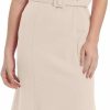 New London Times London Times Women'S Sleeveless Fluted Sheath With Belt