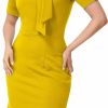 Wholesale AISIZE Aisize Women'S 1950S Vintage Tie Neck Cocktail Bodycon Pencil Dress