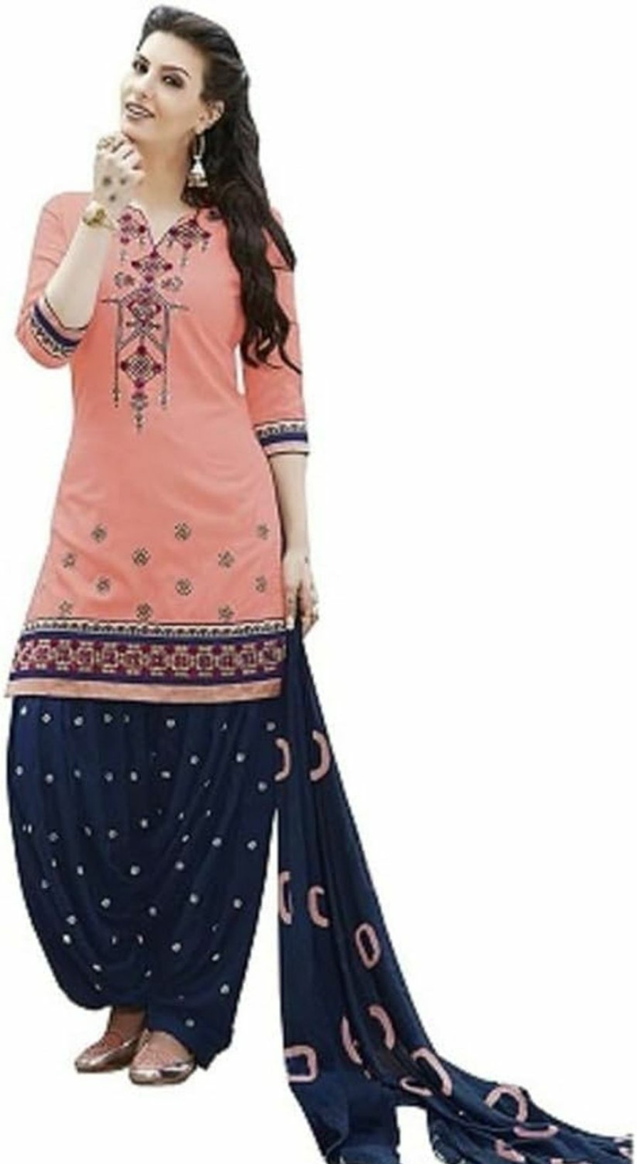 Online Lady Dwiza Ready To Wear Indian Pakistani Cotton Ethnic Wear Designer Punjabi Salwar Kameez Patiala Suit For Women