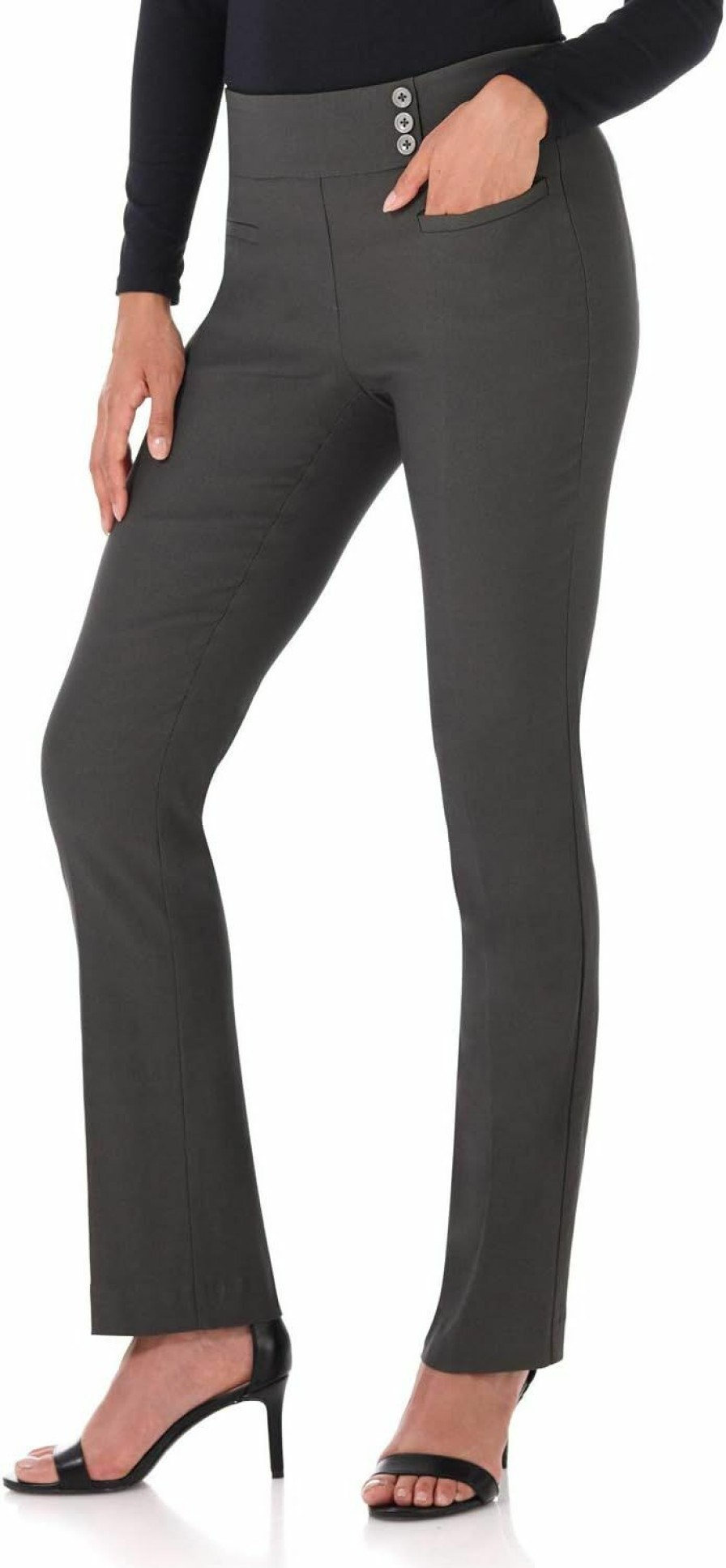 Wholesale Rekucci Rekucci Women'S Ease Into Comfort Pull-On Straight Pant With Pockets