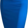 Clearance Made By Johnny Women'S Elastic Waist Stretch Bodycon Midi Knee Length Pencil Skirt For Office