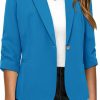 Hot VNK Womens Casual Blazer Long Sleeve Business Suit Jacket Open Front Work Office Blazer Fashion Dressy Blazer