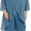 Online R&M Richards R&M Richards Women'S Three Piece Jacquard Burnout Pantsuit