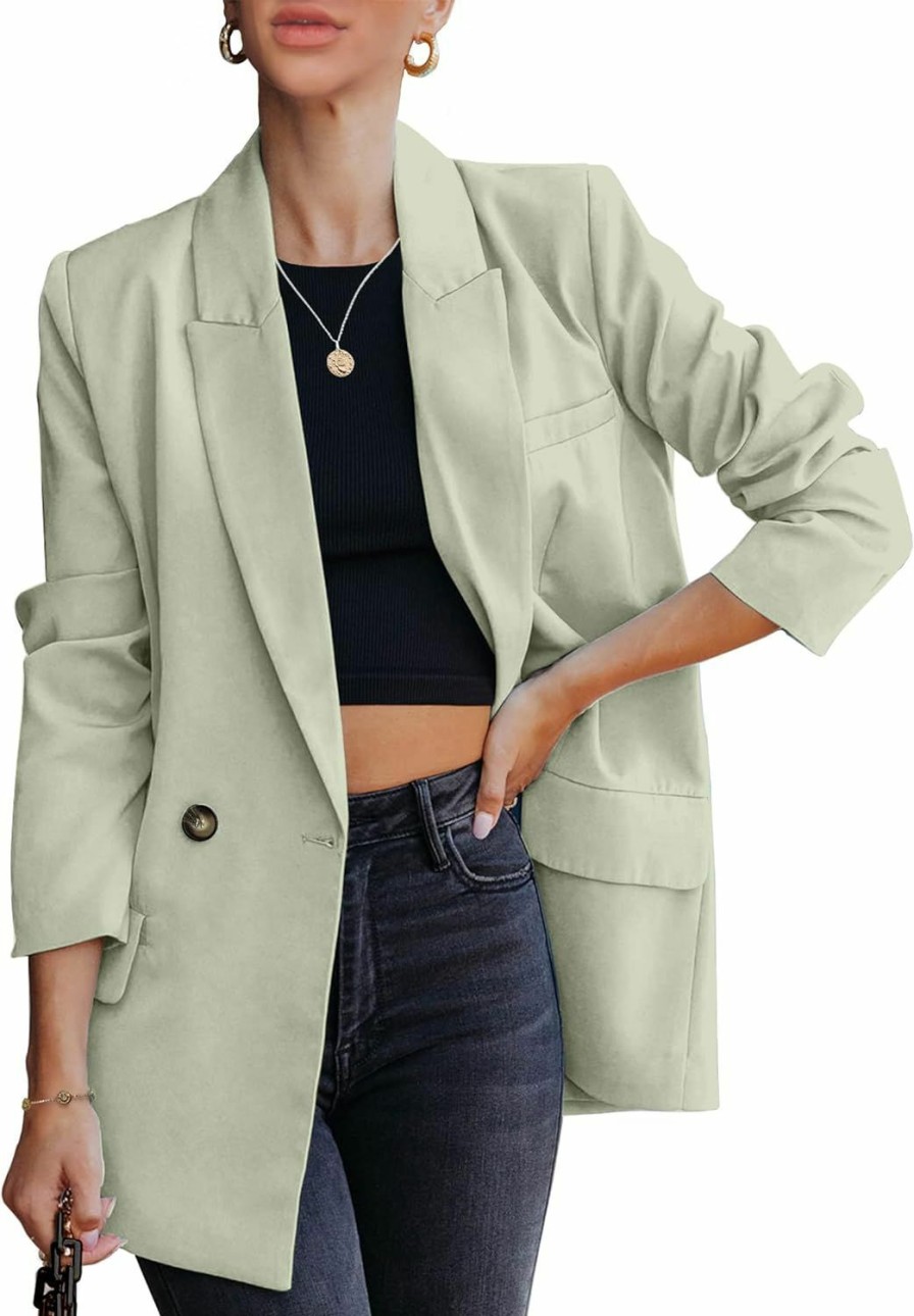 Online luvamia Luvamia Blazer Jackets For Women Work Casual Office Long Sleeve Fashion Dressy Business Outfits