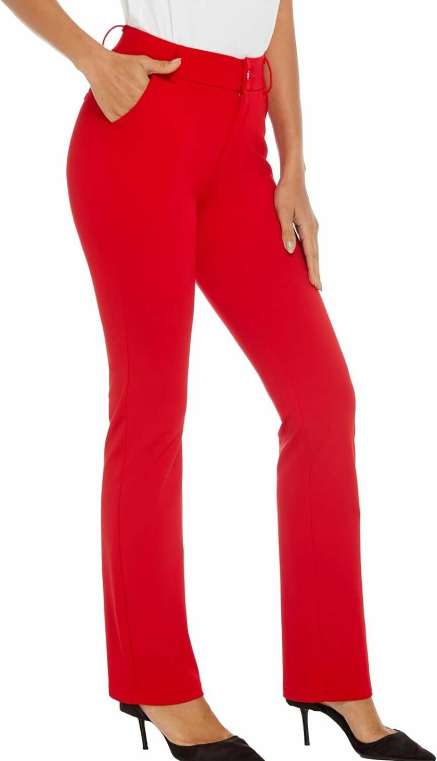 New iChosy Women'S Ease Into Comfort Barely Bootcut Stretch Dress Pants