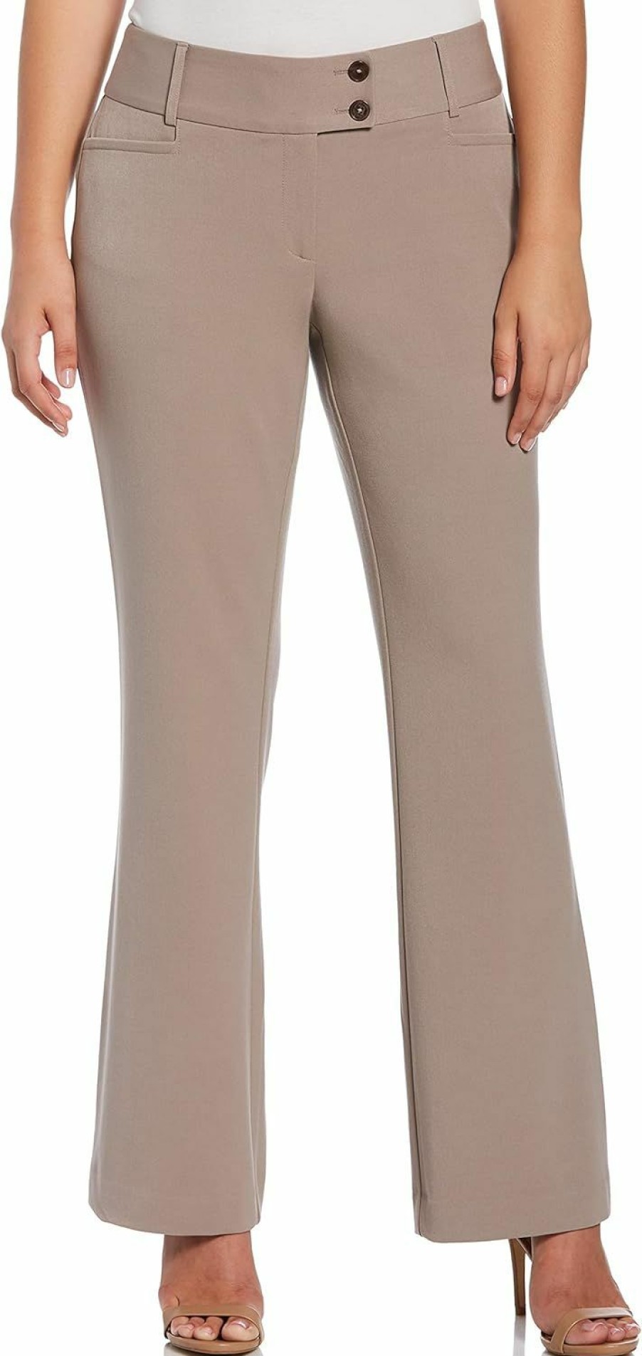 Online Rafaella Rafaella Women'S Curvy Fit Gabardine Bootcut Dress Pants (Size 4-14 Petite)