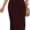 New SHENHE Shenhe Women'S 2 Piece Tassel Trim Backless Halter Crop Top And Slit Midi Skirt Boho Set